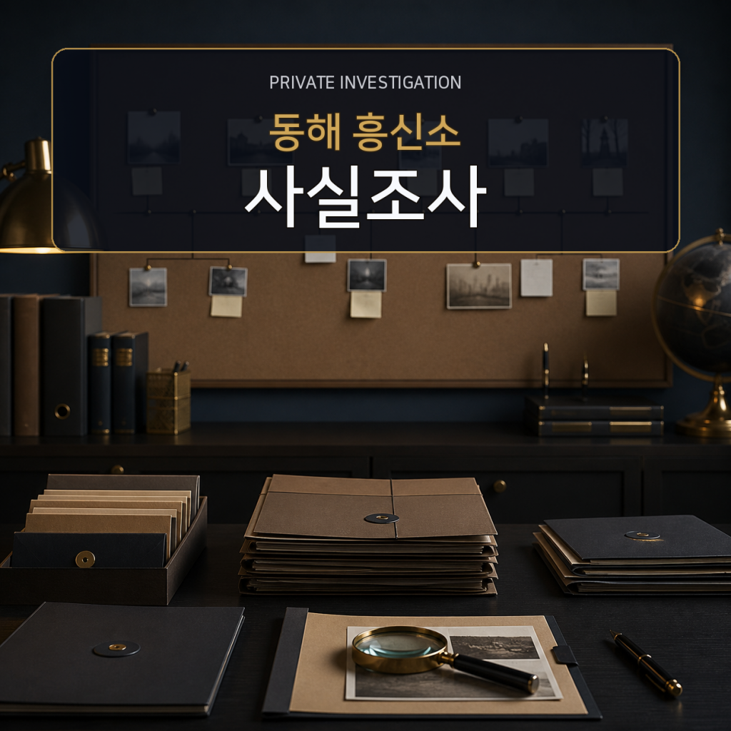 동해 사실관계 조사 전문 흥신소